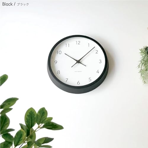 KATOMOKU Muku Clock 7 電波時計 連続秒針ムーブメント km-60BKRC ブラック φ306mm (電波時計) の商品画像 5