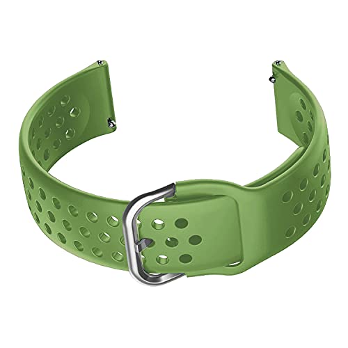 Image of ACM Watch Strap 20mm compatible with Garmin Venu Sq Smartwatch | Silicone Belt Breatheable Dot Band