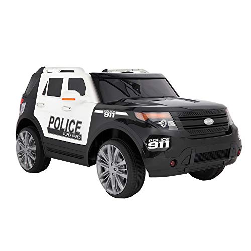 VALUE BOX Kids Police Ride-On SUV w/ 2.4G Remote Control, 12V Kids Battery