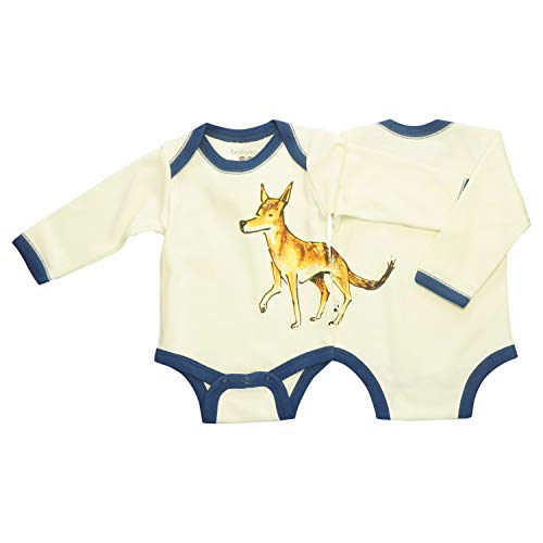 Image of Babysoy Jane Goodall Long Sleeve Animal Pattern Bodysuit
