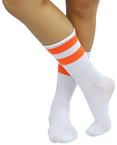 Image of ToBeInStyle Women's Acrylic Ankle Hi With Double Stripe Top Crew Fun Athletic Socks