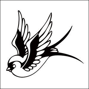Sparrow Temporary Tattoo