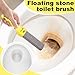 Pumice Stone Toilet Cleaner - Handle Attached Hard Stain Remover for Bathroom | Gentle on Porcelain with Effective Mineral Deposit Removal, Portable Grip for Efficient Cleaning, Reusable Toilet