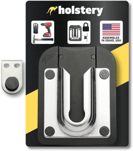 PinPal Pro | Universal Tool Holster - Gravity Locking Clip-On Tool Belt Holder for Drills Impacts and Other Tools (with Pin Kit for Milwaukee M12)