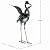 chisheen Crane Garden Statue Sculpture, Metal Heron Outdoor Decor, Yard Art Bird Decoy for Backyard Pond Patio Porch Lawn Decorations