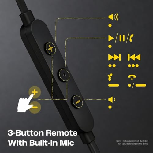 Image of Original Type C Wired Earphone for JBL Tune 310C | High Resolution Sound, Powerful Bass, Durable Cable Design Rich Audio, HD Voice Mic,