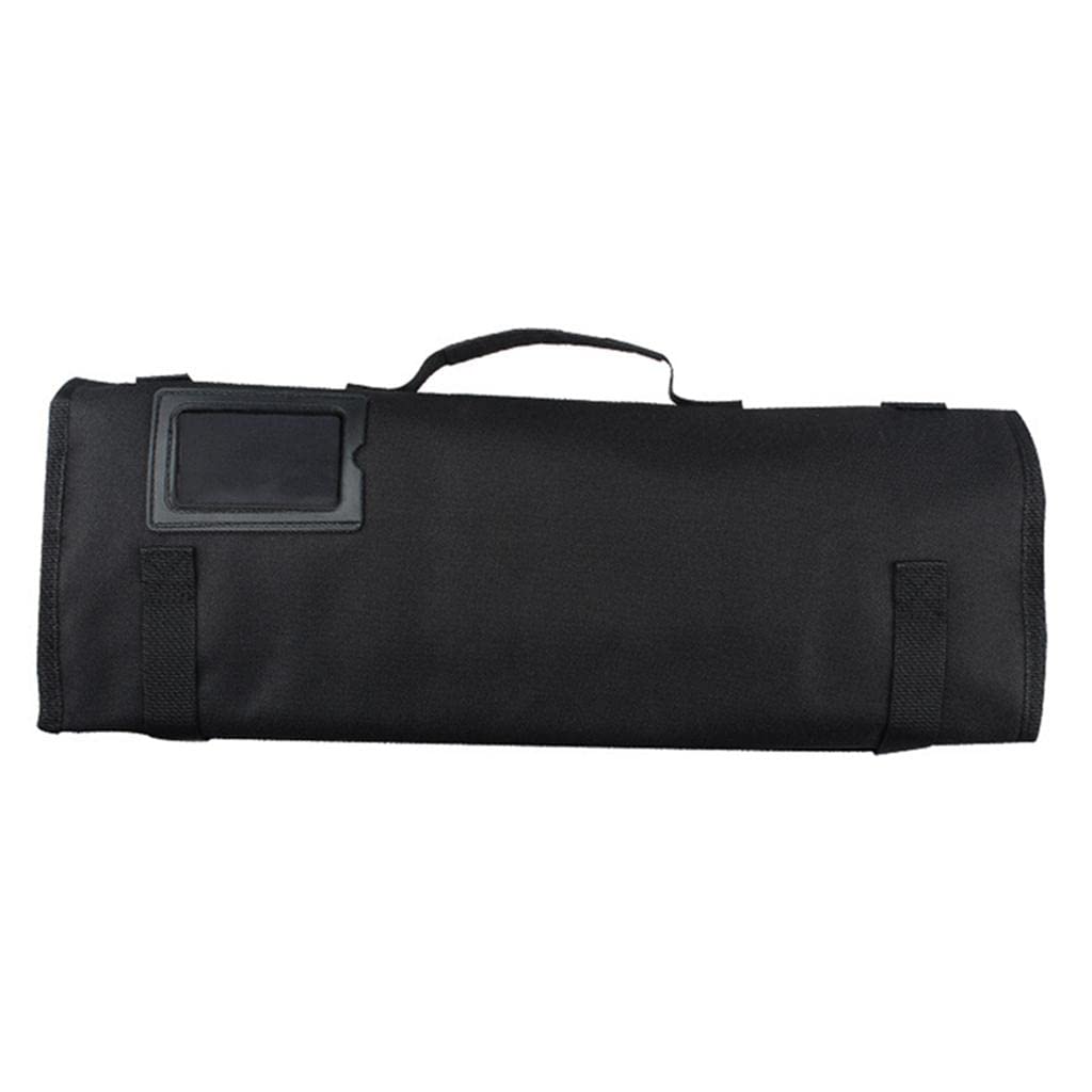 Estuche Enrollable de Tela para 8 Cuchillos, Estuche de Viaje para Cuchillos con Tarjetero.