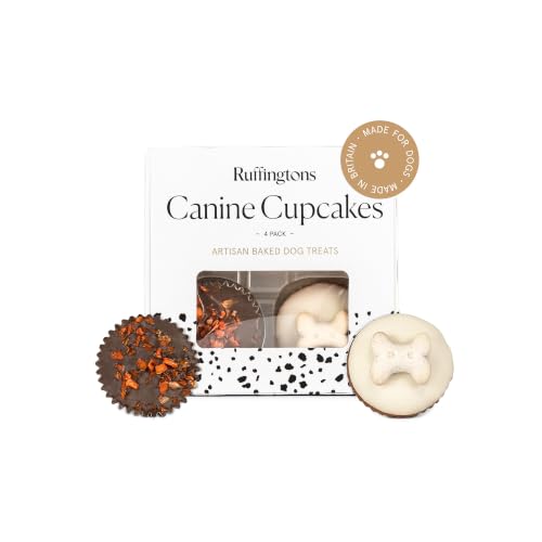Ruffingtons Canine Cupcakes 4pk - Premium Baked Dog Cupcake 