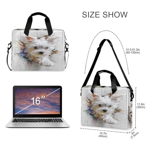 Maletín para laptop 15.6" con correa ajustable miniatura 4
