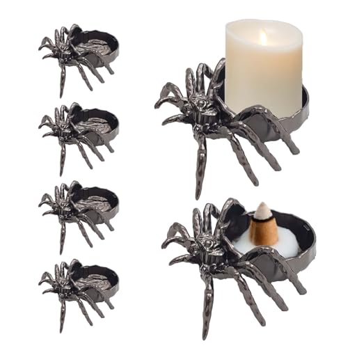 4 PCS Spider Incense Cone Holder Zen Aroma Diffuser Candle
