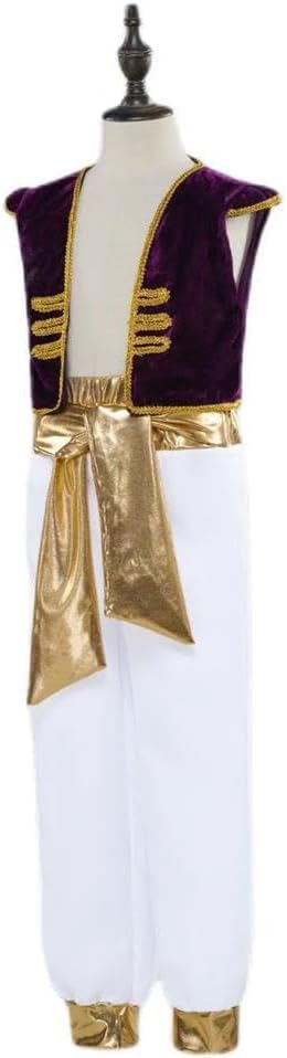 Dressy Daisy Arab Prince Costume Boys 4T-11 Arabian Nights Dress Up Outfit Set for Kids Cosplay Halloween Party - Image 3