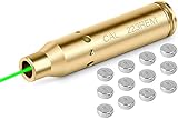 MidTen Green Laser Bore Sight 223 5.56mm Boresighter with 4 Sets of Batteries