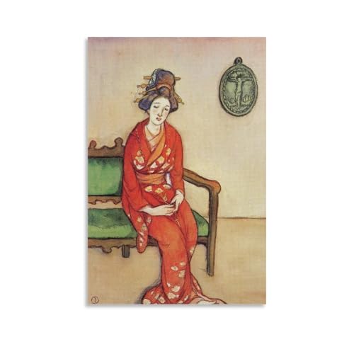 竹久夢二《長崎十二景 十字架》絵画ポスター プリント キャンバス 壁アート モダン ホーム装飾 画像 壁の絵 版画 ギフト24x36inch(60x90cm)