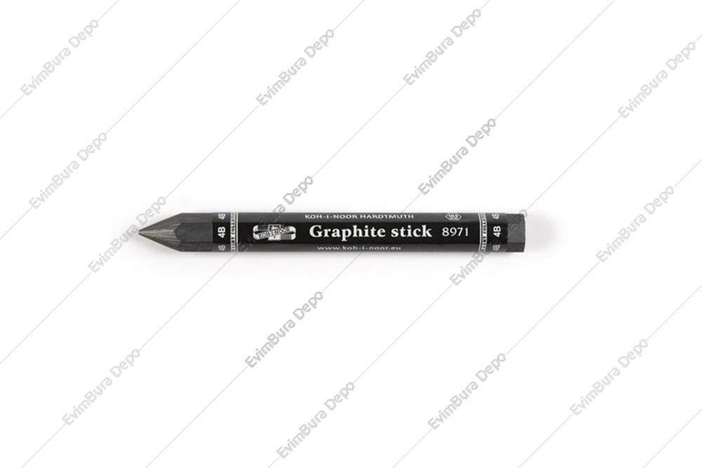 Koh-I-Noor33897104 Progresso Jumbo Woodless Graphite Pencil 4B, Grey