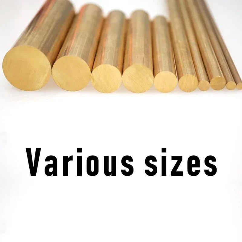 1 pz Rame/Ottone Asta Tonda Barra Dura E Inflessibile Solido Rame Puro for Attrezzi Artigianali FAI DA TE Aste di Metallo Lunghezza 500mm (Color : Copper, Size : 2.5mm)