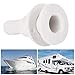 CDQL ABS Plastic Thru Hull Connector Fitting,Sturdy Lightweight Bilge Pump Drain Vent Hose,Boat Body Bottom Yacht Bilge Drain Vent Accessory (5/8 inch)