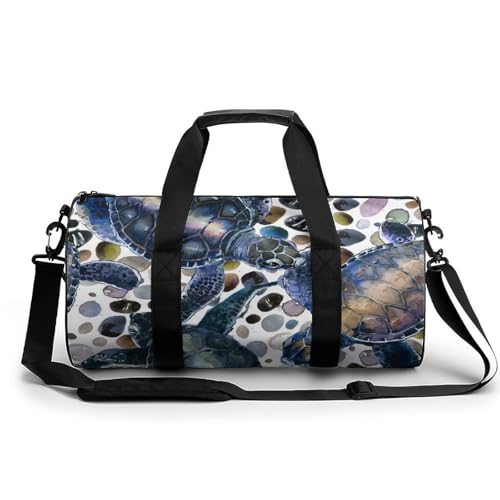 Sac de sport tortue aquarelle compact anti-encombrement pour voyage