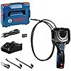 Bosch Professional Inspection Camera GIC 12V-5-27 C (cable length: 150 cm, Orientation Function AutoUp, high resolution display: 5’’ screen, 1280x720 px, in L-boxx)