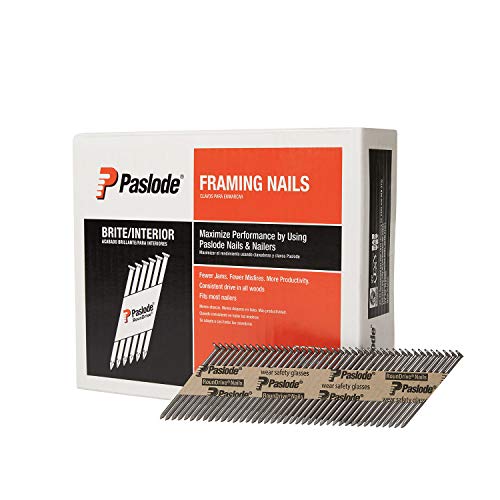 Paslode, Framing Nails, 650604, 30 Degree RounDrive Brite, 2 3 8 inch x.113 Gauge, Smooth, 2,000 per Box