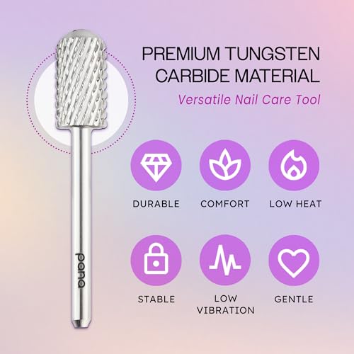 Broca de carburo PANA para manicura y pedicura 1/8 pulg miniatura 6