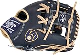 Rawlings | HEART OF THE HIDE MLB Team Logo Glove | Milwaukee Brewers | 11.5" - Pro I-Web
