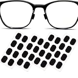 16 Pairs Eyeglass Nose Pads Foam Nose Cushion Anti Slip Adhesive Adjustable Nose Pads for Glasses Eyeglasses Stick on Plastic Frames Black Color 1.5mm