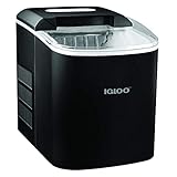 Igloo ICEB26BK Portable Electric Countertop 26-Pound Automatic Ice Maker, Black (Renewed)