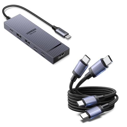 Hub USB C 10Gbps UGREEN HDMI 4K 60Hz Cable USB C 240W Mac Windows