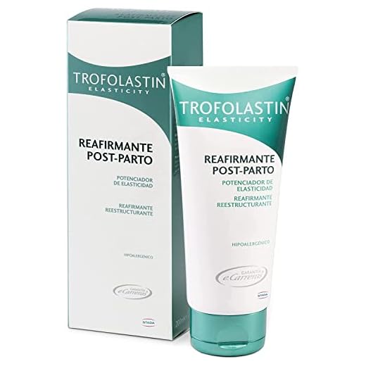 Trofolastin - Crema Reafirmante Post Parto, Reafirmante y Reestructurante - 200 ml, Blanco