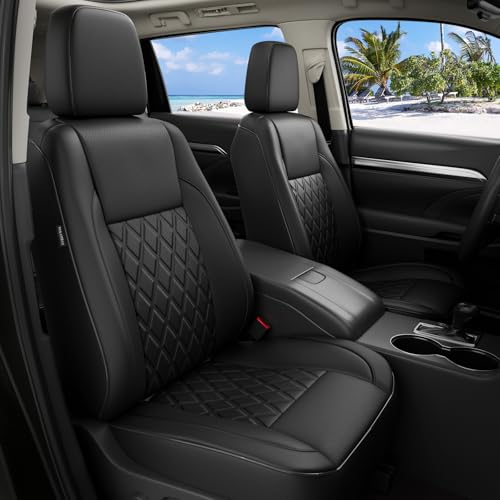 FEINEPRO 1:1 Custom Fit Seat Covers for Toyota Highlander 2014-2019
