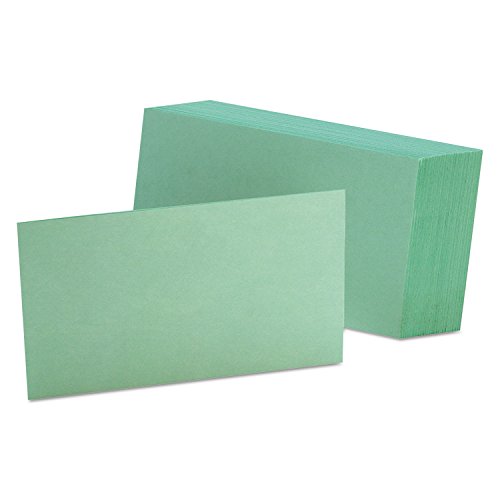 Oxford Blank Color Index Cards, 3