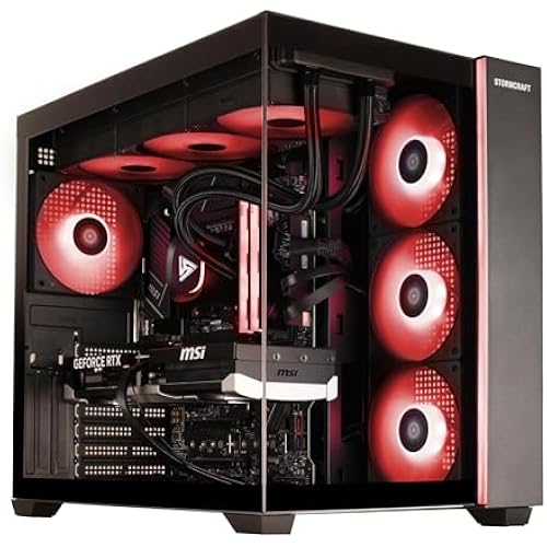 STORMCRAFT Falcon Prebuilt RTX 5070 Gaming PC,R7 7800X3D,32GB DDR5,1TB SSD