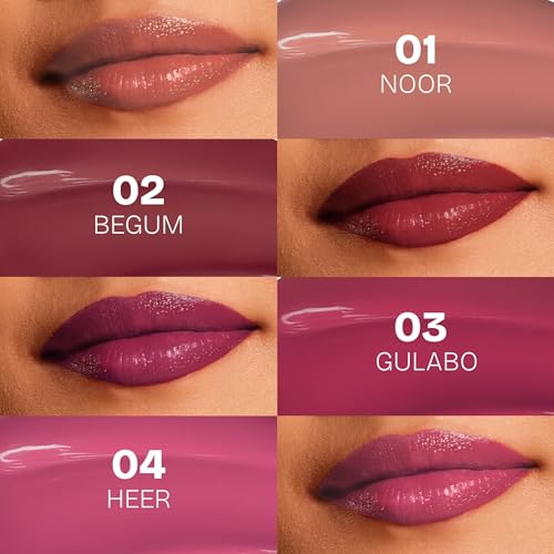 Image of MARS Cinemagic Transfer-Proof Lip Gloss (2.4ml) (01-NOOR) | Intense High-Shine Color | Upto 12 hr Long-Lasting | Smudge-Proof | Lightweight | Comfortable | Doe-Foot Easy Applicator