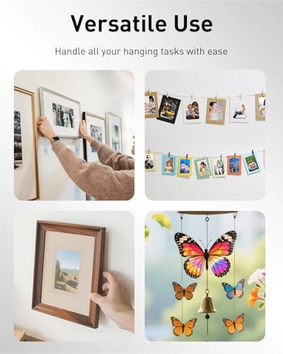 Image of Uniclife Picture Hanging Wire, 100 ft Picture Wire, Metal Wire for Hanging Pictures, Picture Frame Wire for up to 30 lbs, Picture Wire Hanging Kit for Photo, Mirror & Art