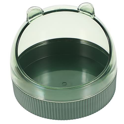 HAPINARY 小動物の餌入れ 猫ボウル 小鉢 ペットクレート 犬用給水器 どんぶり 噴水 家庭用ハムスター水入れ ケージハムスターボウル ケージラットボウル ハムスター用品 アクリル Green
