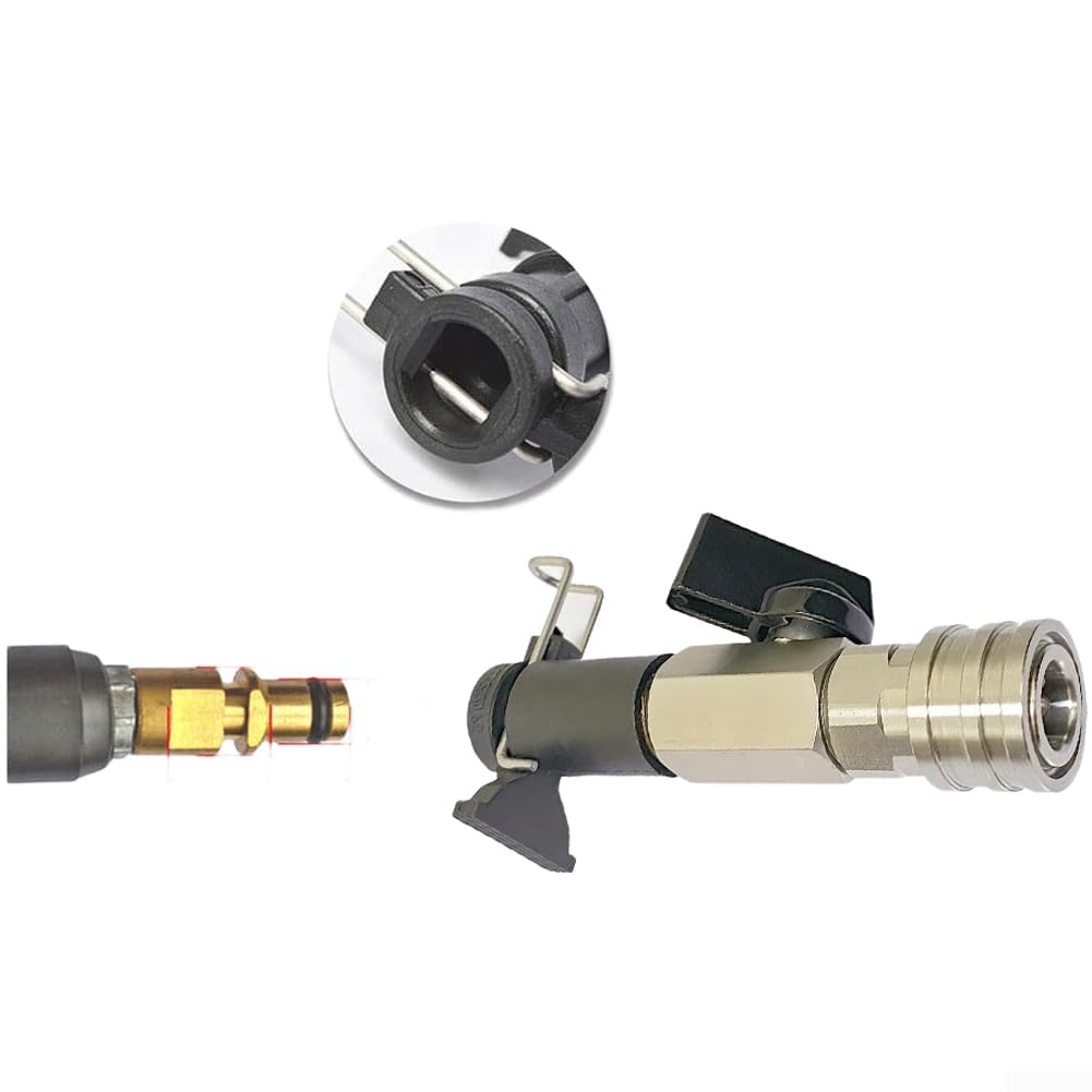 Lrfvhyqnk One Color Pressure Washer Nozzles Quick Connect Spray Tips, Ss Pressure Washer Nozzle Kit 1/4In Qc 2320Psi 5Size Karcher Nilfisk Blackdecker(A)