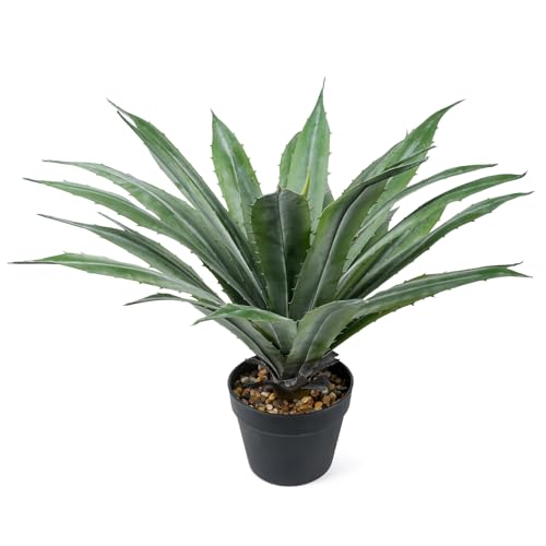 Velener Artificial Agave with Serrated Green Leaves