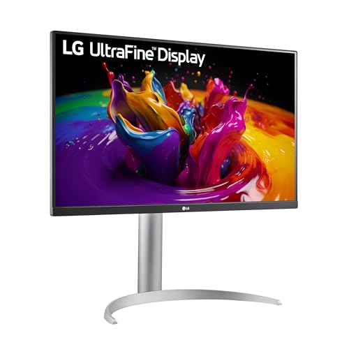 Image of LG 27UP850-W Monitor 27 inch UHD (3840 x 2160) IPS Display, VESA DisplayHDR 400, DCI-P3 95% Color Gamut, USB-C,3-Side Virtually Borderless Display, Height /Pivot /Tilt Adjustable Stand - Silver
