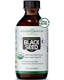 USDA Organic Black Seed Oil (8oz Glass Bottle) Premium Cold Pressed, Non-GMO, Unrefined, Vegan Nigella Sativa Oil High Potency Aids in Digestive Health, Immune Support, Brain Function, Joint Mobility (Health and Beauty)