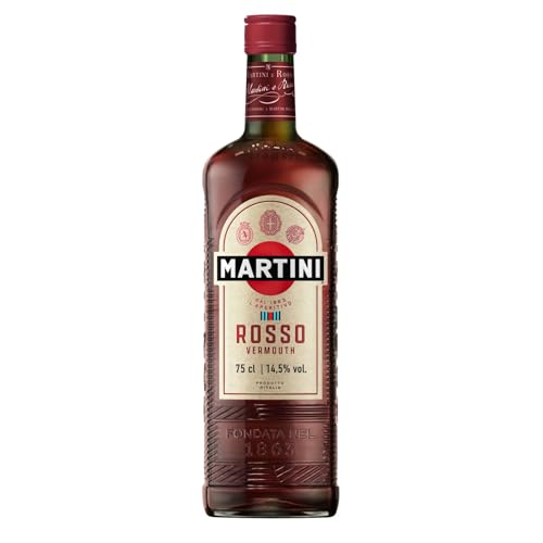 MARTINI Rosso roter Wermut Aperitif 14 5% vol. 75cl / 750ml süßer Wermut angereichert mit regionalen Kräutern