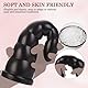 BDSMJOY Analdildo Φ 43~77 MM,riesen Dildo groß Analplug Buttplug Analkugeln Analspielzeuge Fisting Sexspielzeug Analdehner Anal Expander erotisches Sex Spielzeug für die Frau (Schwarz)