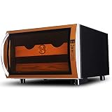 Humidor Armoire À Cigares Électronique À Température Constante Boîte À Cigares en Bois De Cèdre Armoire À Vin, Armoire À Cigares Smart Touch Refroidissement par Air en Trois Dimensions À 360 °