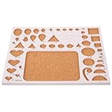SHYCELOHES Quilling Template Board Set with Cork Base DIY Paper Quilling Kits for Beginners Slotted Craft Tool