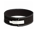 Flexz Fitness Lever Buckle Powerlifting Belt 10mm Weight Lifting Black X Large