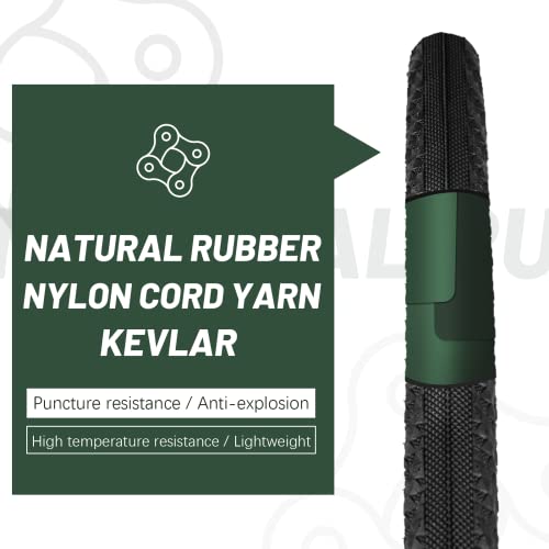 Bwshlf 700X28C Road Bike Tire, Folding Bead Replacement Cycling Bicycle Tires Black Durable 2 Pack #TOP4