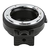  Shanrya Adattatore per Obiettivo NF‑M4/3, Anello Adattatore in Metallo AntiGraffio Durevole per Obiettivo con Attacco AI per Fotocamera con Attacco M4/3