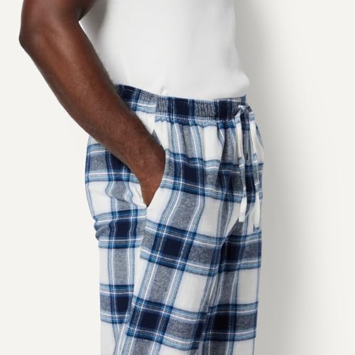 Image of Amazon Essentials Men's 100% Cotton Flannel Sleep Pant, Relaxed Fit Lounge Pants with Elastic Waist and Drawstring