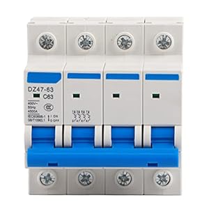 disjoncteur triphasé 63a, disjoncteur de fuite 4p 63a 400v, mini disjoncteur, interrupteur différentiel dc dz47 63 disjoncteur miniature 4p, interrupteur pneumatique
