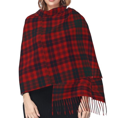 Ross - Red - Tartan - Clans Of Scotland Imitation Cashmere Tassel Scarf Winter Scarf Autumn Softest Classic Warm4