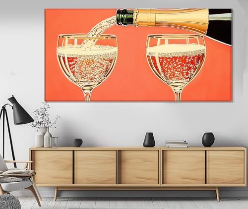 Imprimé sur toile Prosecco tableau mural convivial - 3